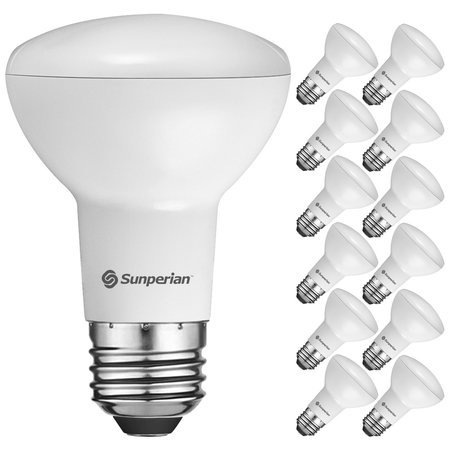 SUNPERIAN BR20 LED Flood Light Bulbs 6W (50W Equivalent) 550LM Dimmable E26 Base 12-Pack SP34002-12PK